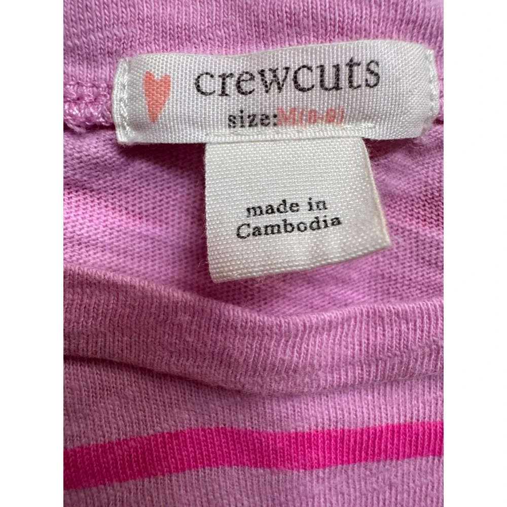 Crewcuts J.Crew Girls Striped Long Sleeve Shirt Bundle Star Heart Size M 8-9